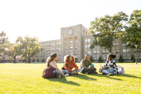International students studying law at a US university